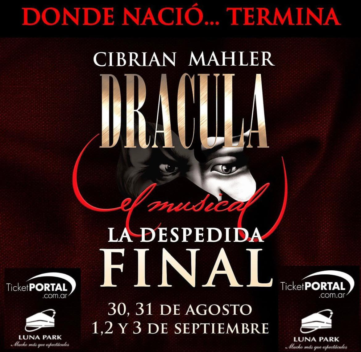 Llega “Drácula” el musical más emblemático de la historia del teatro argentino