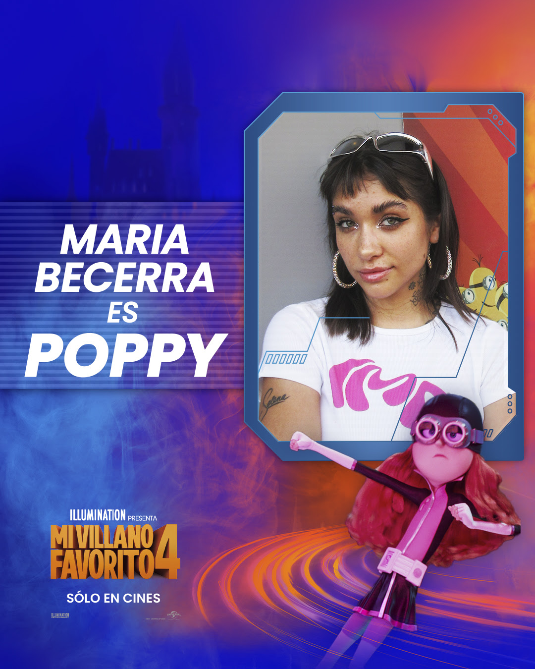 María Becerra es Poppy en “Mi Villano Favorito 4”