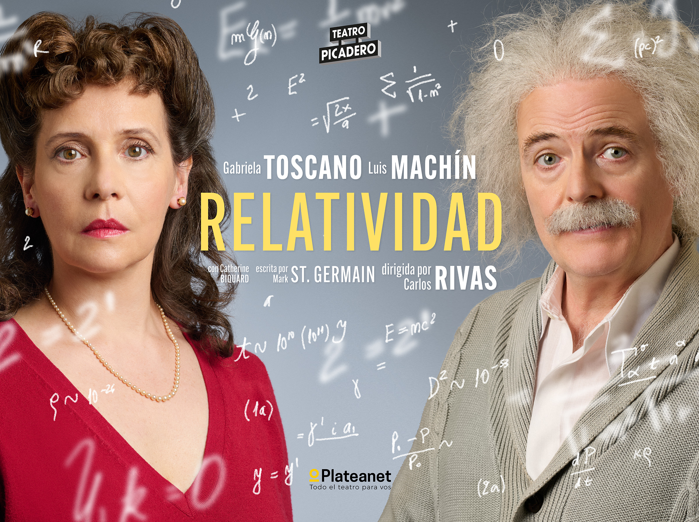 “RELATIVIDAD”, con Gabriela Toscano y Luis Machín en el Picadero