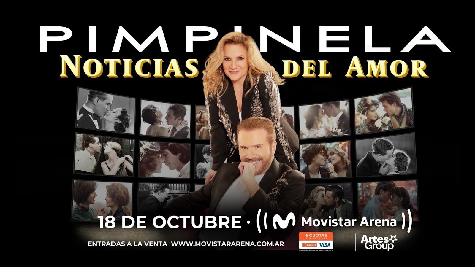 PIMPINELA NOTICIAS DEL AMOR TOUR 2026: octubre Movistar Arena