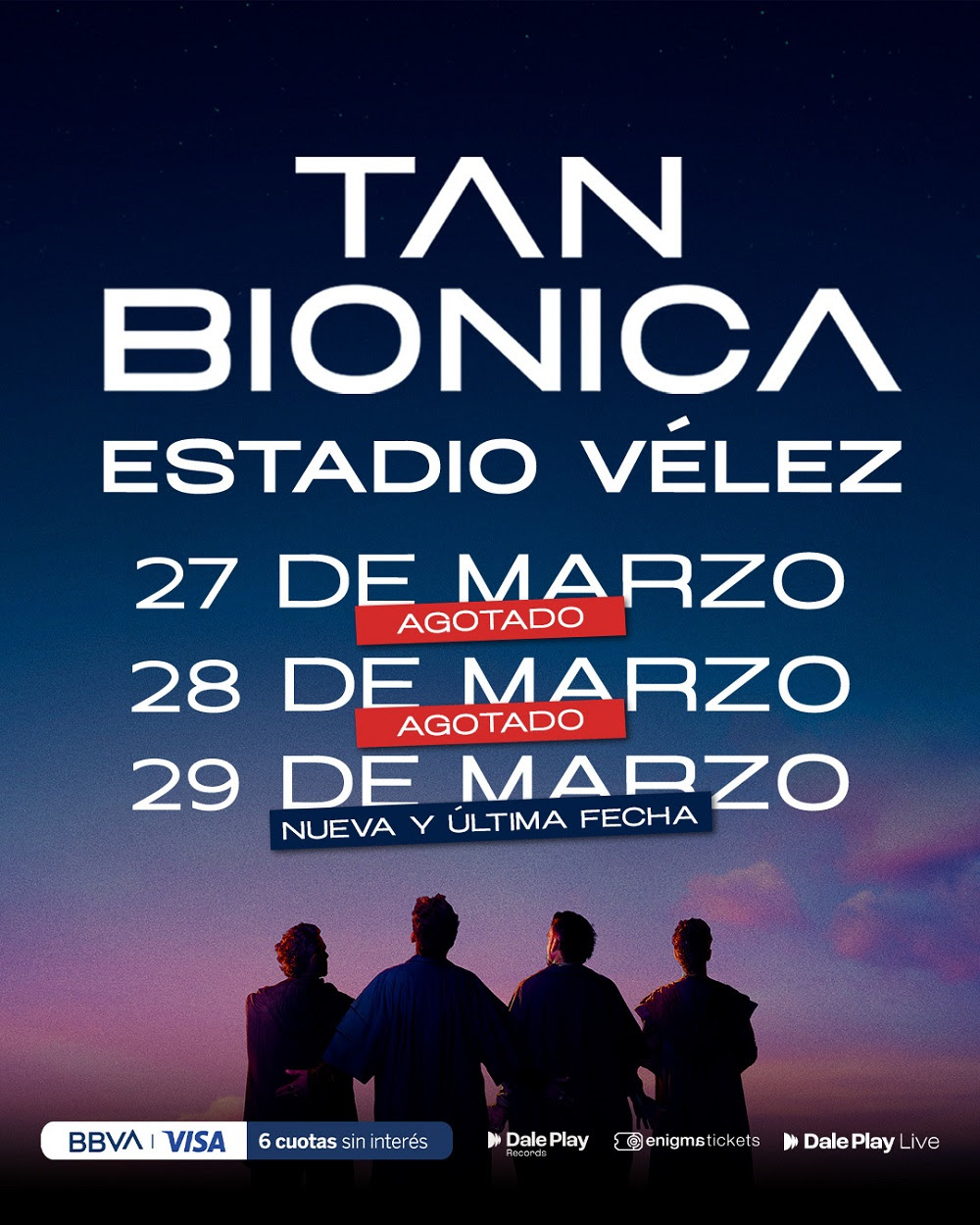 Furor por TAN BIONICA: suma una tercera y última fecha en Vélez