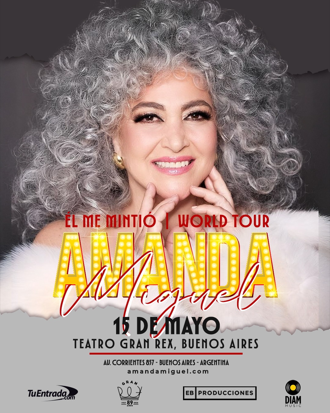 ¡Amanda Miguel regresa a Buenos Aires!