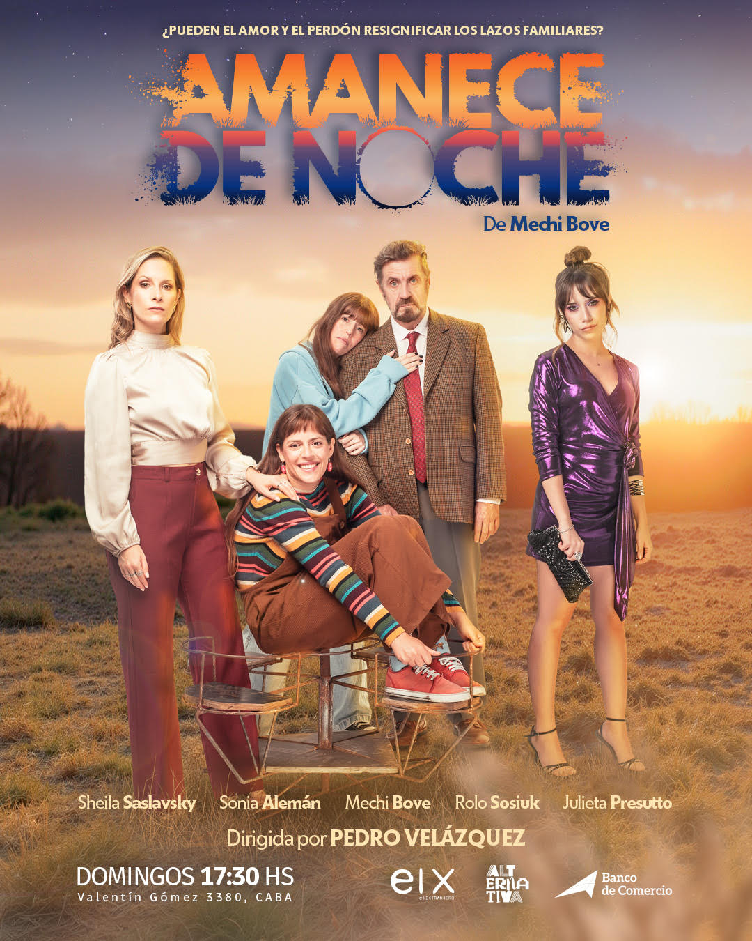 Estreno de “Amanece de noche” en Teatro El Extranjero