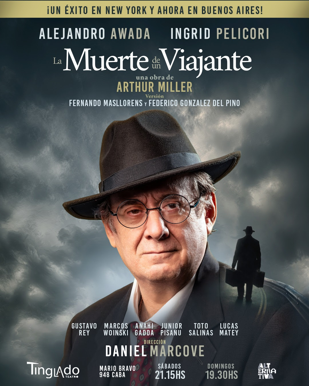 “La muerte de un viajante” llega a El Tinglado con Alejandro Awada e Ingrid Pelicori
