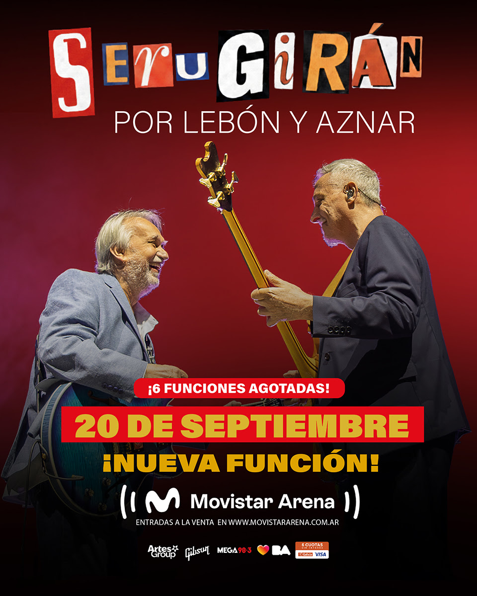 Serú Girán por Lebón y Aznar suma un séptimo Movistar Arena