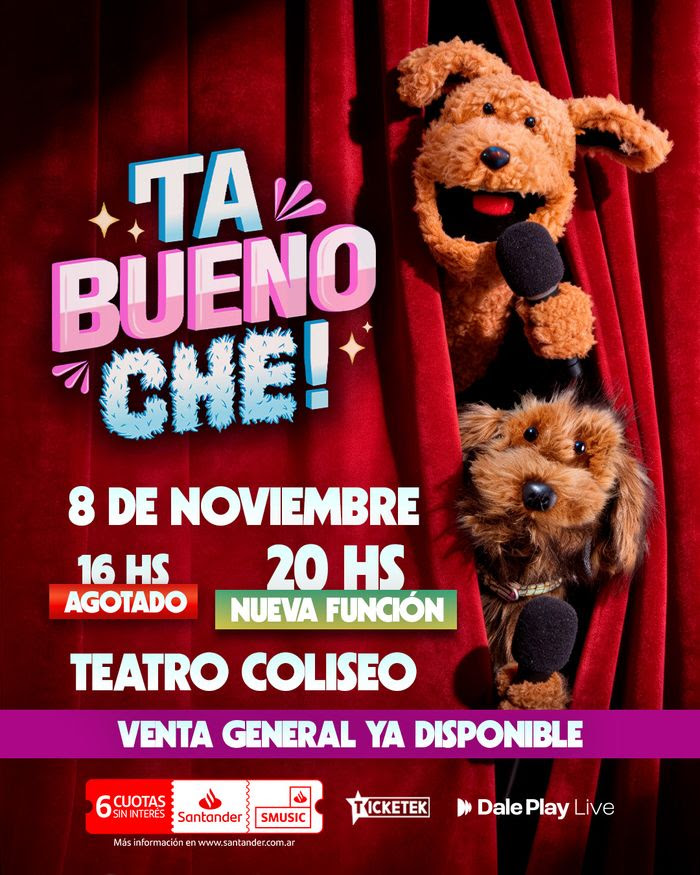 Ta Bueno Che: Pache y Plumis agotan su primera función en el Teatro Coliseo y suman una nueva