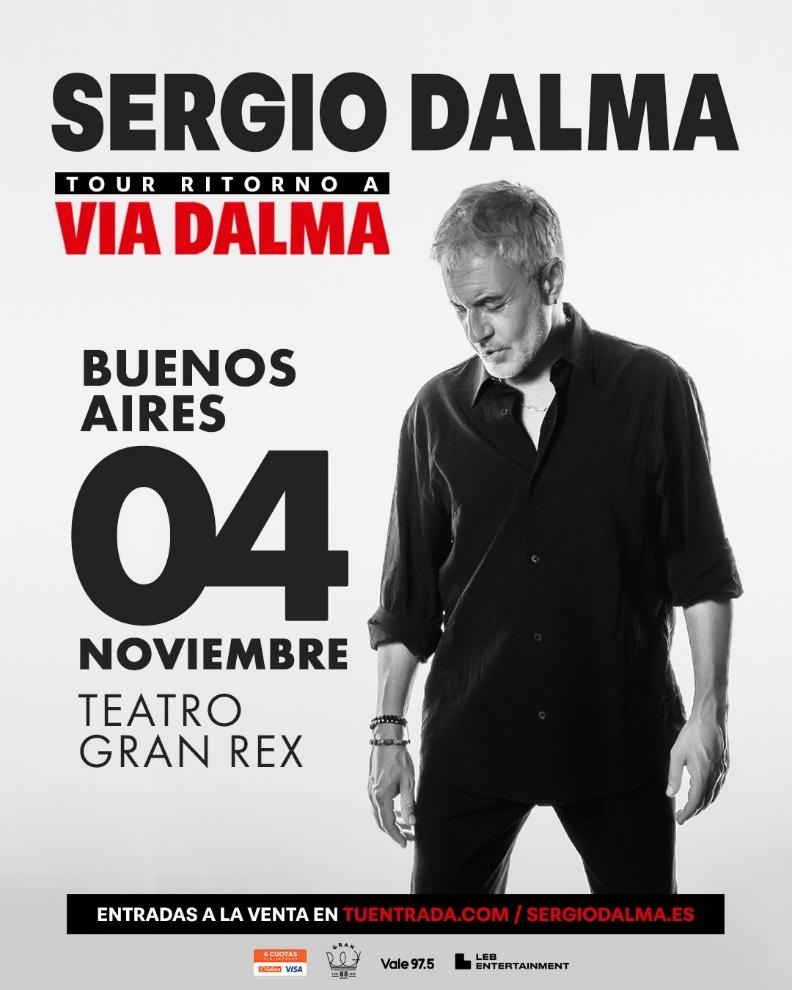 Sergio Dalma regresa a la Argentina con “Ritorno a Via Dalma”