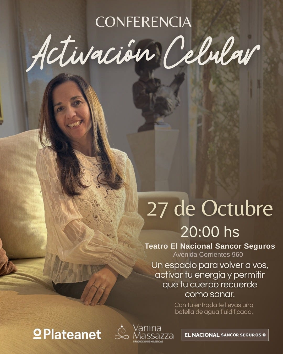 Lorena Perelló llega al Teatro El Nacional con “Activación Celular”