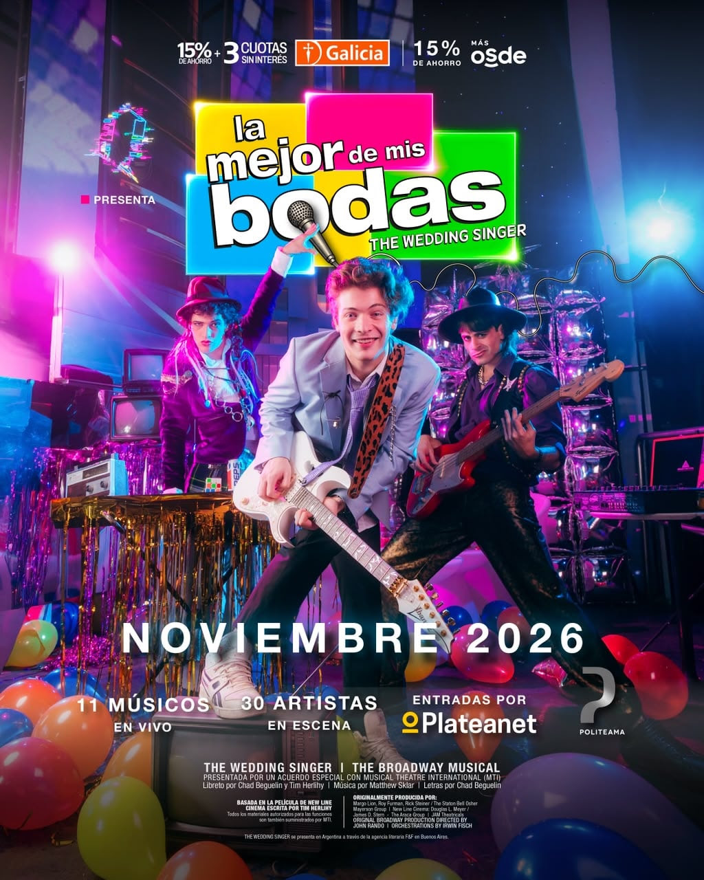 “La mejor de mis bodas”: romance, humor y música de los 80 en un gran musical